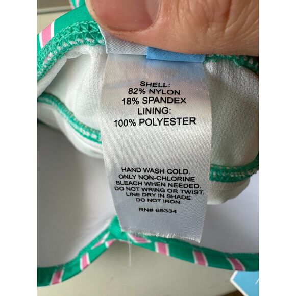 NWT Draper James Prep In Your Step Draped Bandeau One Piece Swimsuit Size XS - Picture 2 of 10